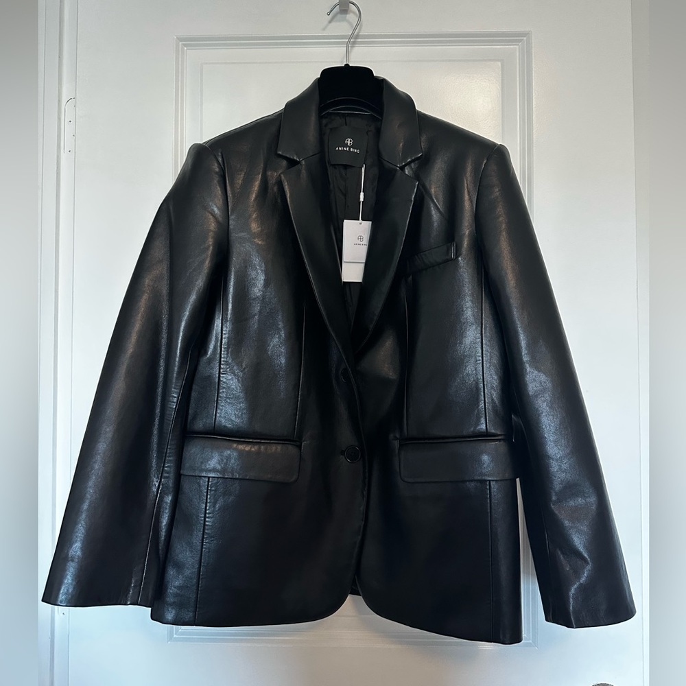 Anine Bing vegan leather jacket